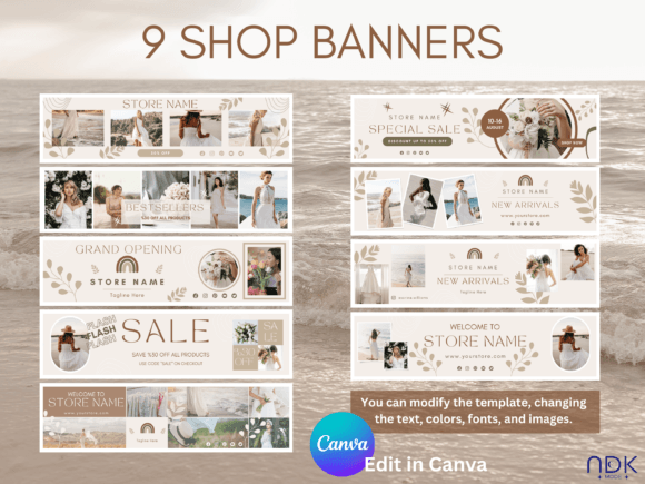 Download Etsy Shop Branding Kit in Canva - Etsy shop Collection