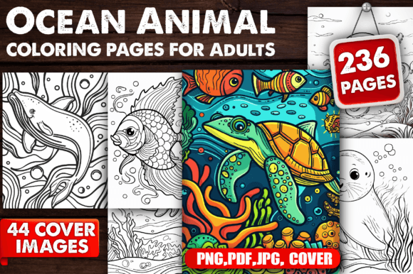 Download Ocean Animal Coloring Pages for Adults - Premium Resources