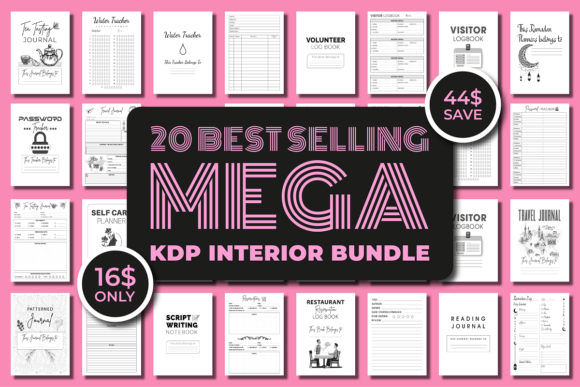 Download Best Selling Mega KDP Interiors Bundle Vol.2 - Mega Collection