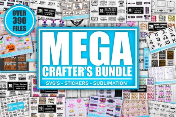 Download Mega Crafters Bundle SVG Sublimation PNG - Mega Collection