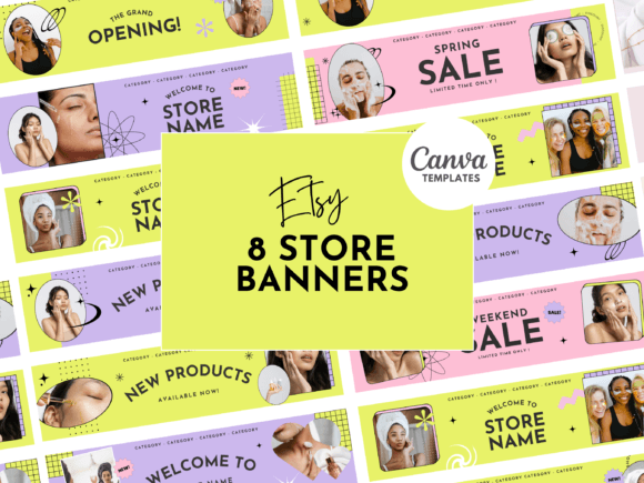 Download Bright Etsy Shop Banner Templates - Etsy shop Collection
