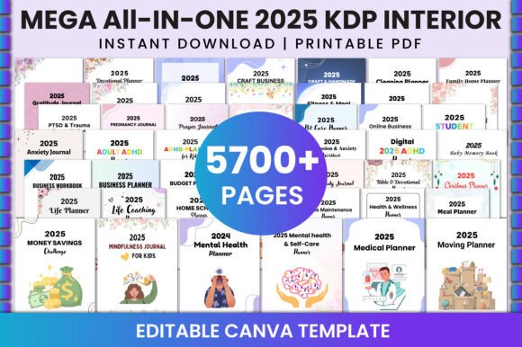 Download Mega All-in-One 2025 KDP Interior - Mega Collection