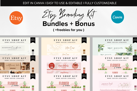 Download Etsy Shop Branding Kit Bundle - Etsy shop Collection
