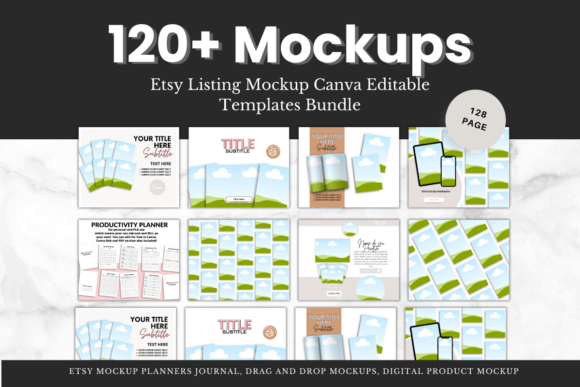 Download 120+ Canva Mockup Etsy Shop Templates - Etsy shop Collection