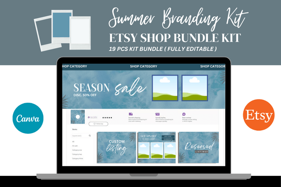 Download Summer Etsy Shop Kit - Etsy shop Collection